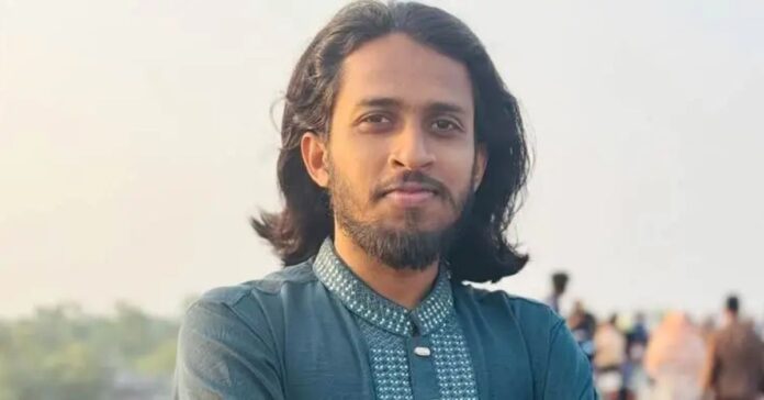 রাকসু জিএস সালাউদ্দিন আম্মারের প্রতিকৃতি।