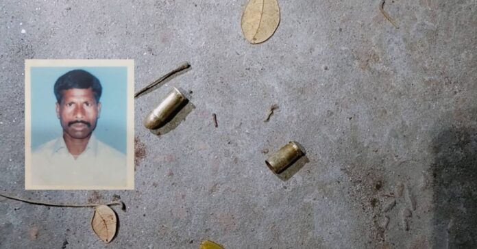 রাজশাহীর মতিহারে নিহত গোলাম মোস্তফা এবং ঘটনাস্থলে গুলির খোসা - স্বাধীন জনপদ